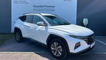 14112 : Hyundai Caen - Trajectoire Automobiles - HYUNDAI Tucson - Tucson - Serenity White Métal - Traction - Hybride : Essence/Electrique