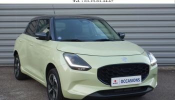 52000 : Hyundai Chaumont - Garage Michel Bazin - SUZUKI Swift - Swift - Cool Yellow Metallic/Toit Min Gray - Transmission intégrale - Essence/Micro-Hybride