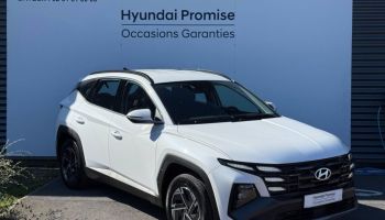 14112 : Hyundai Caen - Trajectoire Automobiles - HYUNDAI Tucson - Tucson - Serenity White Métal - Traction - Hybride : Essence/Electrique
