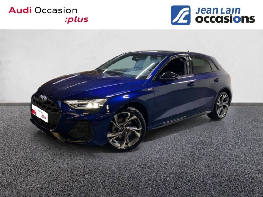 75010 : Hyundai Paris Nord - Goncourt Automobiles - AUDI A3 SPORTBACK S line - A3/S3/RS3 IV - BLEU NAVARRE METALLISE - Automate sequentiel - Diesel