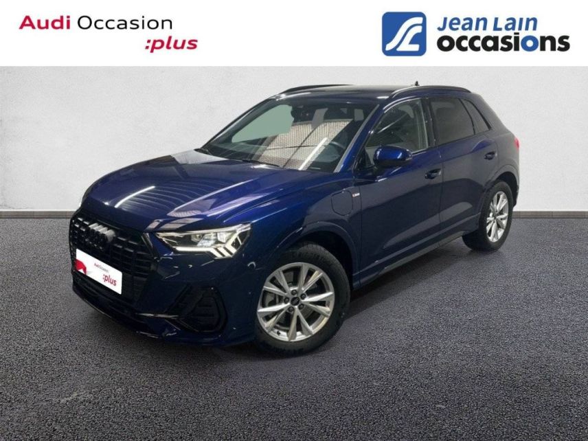 75010 : Hyundai Paris Nord - Goncourt Automobiles - AUDI Q3 S line - Q3 II - BLEU NAVARRE METALLISE - Automate sequentiel - Essence / Courant électrique