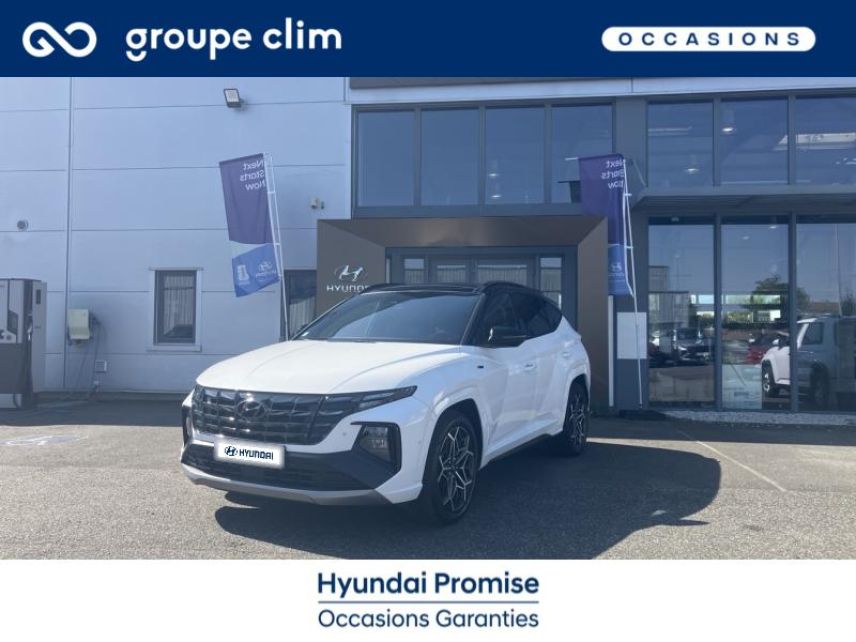65000 : Hyundai - Groupe Clim - Tarbes - HYUNDAI Tucson - Tucson - Polar White - Traction - Hybride : Essence/Electrique