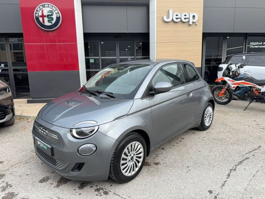 75010 : Hyundai Paris Nord - Goncourt Automobiles - FIAT 500e BERLINE MY22 SERIE 1 STEP 2 Action Plus - 500 III ELECTRIQUE - Gris - Automate à fonct. Continu - Courant électrique