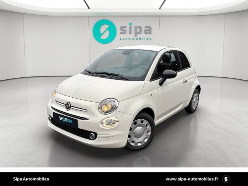 75010 : Hyundai Paris Nord - Goncourt Automobiles - FIAT 500  - 500 II - Blanc - Boîte manuelle - Essence sans plomb