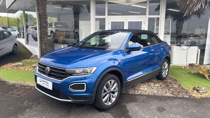 75010 : Hyundai Paris Nord - Goncourt Automobiles - VOLKSWAGEN T-ROC CABRIOLET Style - T-ROC - Bleu - Automate sequentiel - Essence sans plomb