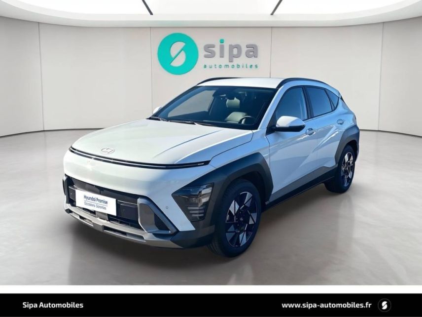 75010 : Hyundai Paris Nord - Goncourt Automobiles - HYUNDAI KONA Executive - KONA II - Blanc - Automate sequentiel - Essence / Courant électrique