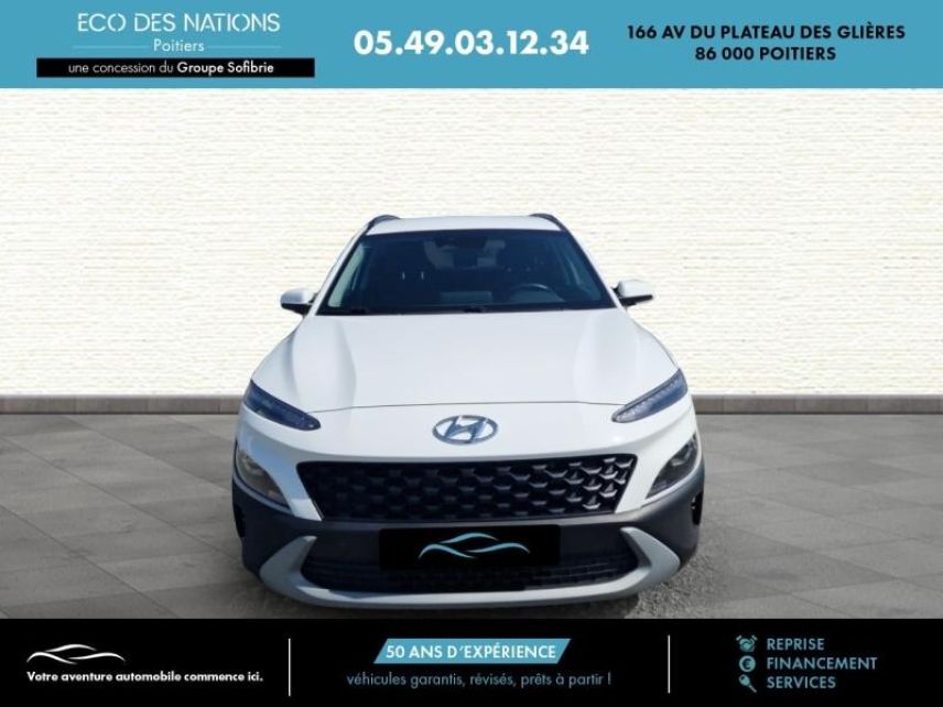 86000 : Hyundai Poitiers - Eco des Nations - HYUNDAI Kona - Kona - Blanc - Traction - Hybride : Essence/Electrique