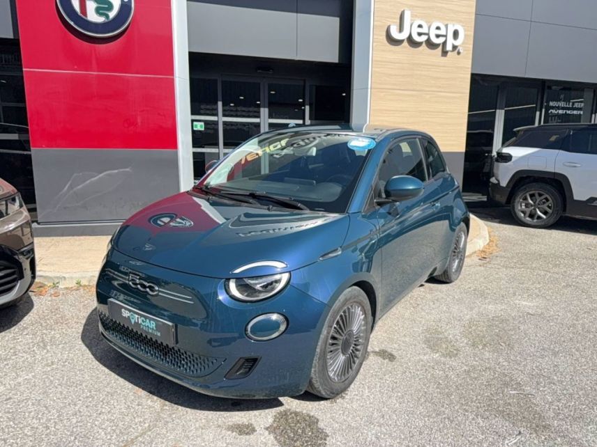 75010 : Hyundai Paris Nord - Goncourt Automobiles - FIAT 500e BERLINE MY22 SERIE 1 STEP 1 Icône - 500 III ELECTRIQUE - Bleu - Automate à fonct. Continu - Courant électrique