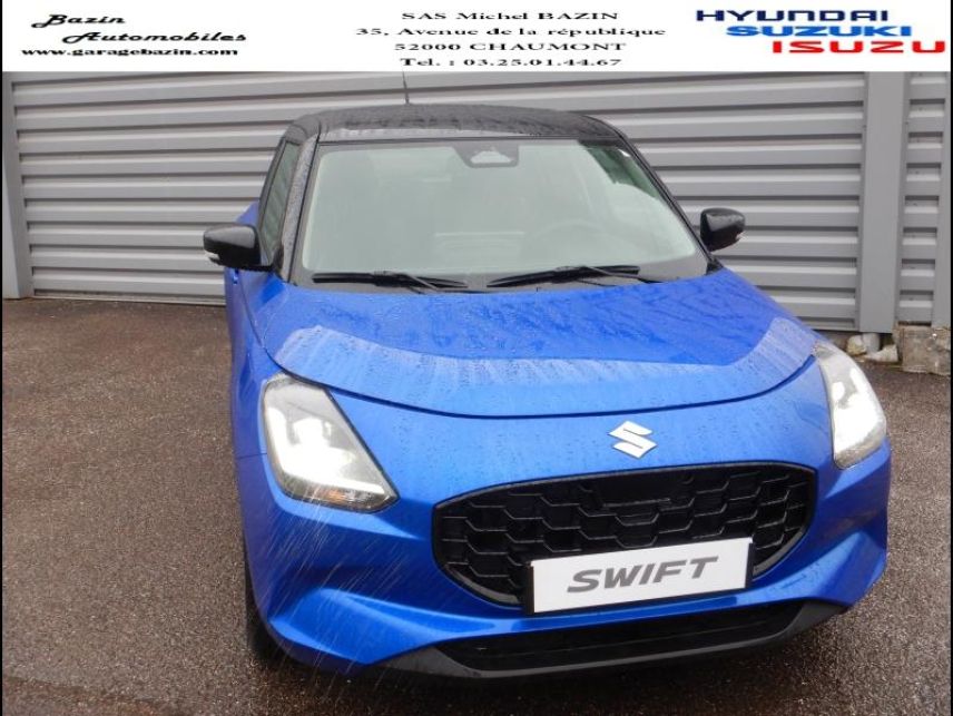 52000 : Hyundai Chaumont - Garage Michel Bazin - SUZUKI Swift - Swift - Frontier Blue Pearl/Toit Black - Traction - Essence/Micro-Hybride