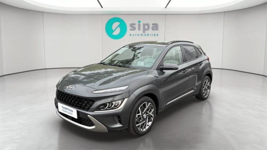 75010 : Hyundai Paris Nord - Goncourt Automobiles - HYUNDAI KONA HYBRID Executive - KONA - Gris - Automate sequentiel - Essence / Courant électrique