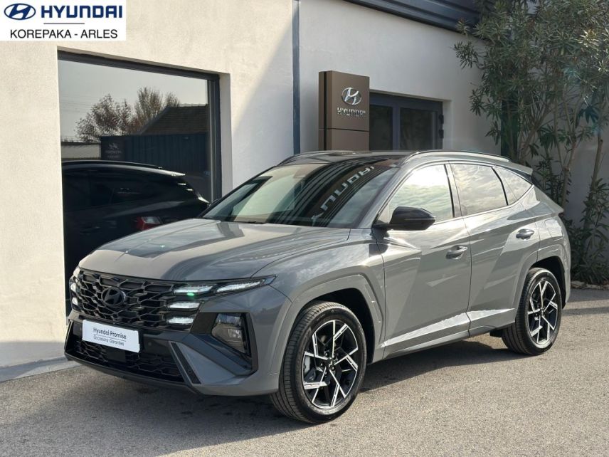 75010 : Hyundai Paris Nord - Goncourt Automobiles - HYUNDAI TUCSON N Line Creative - TUCSON IV - Gris - Boîte automatique - Essence / Courant électrique