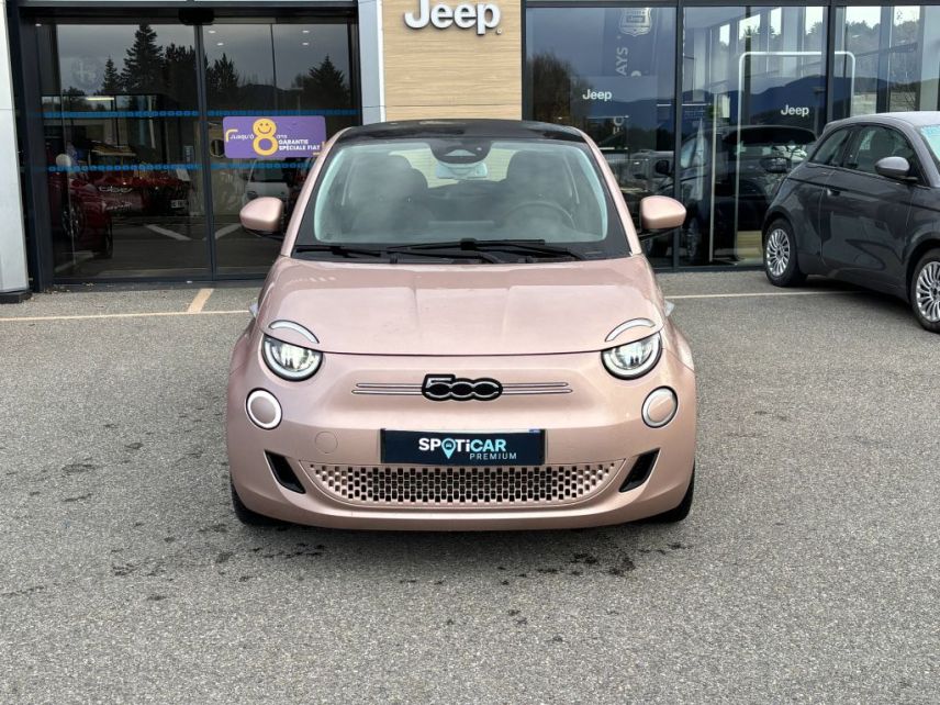 75010 : Hyundai Paris Nord - Goncourt Automobiles - FIAT 500e BERLINE MY22 SERIE 1 STEP 1 Icône Plus '2021' - 500 III - Beige - Automate à fonct. Continu - Courant électrique