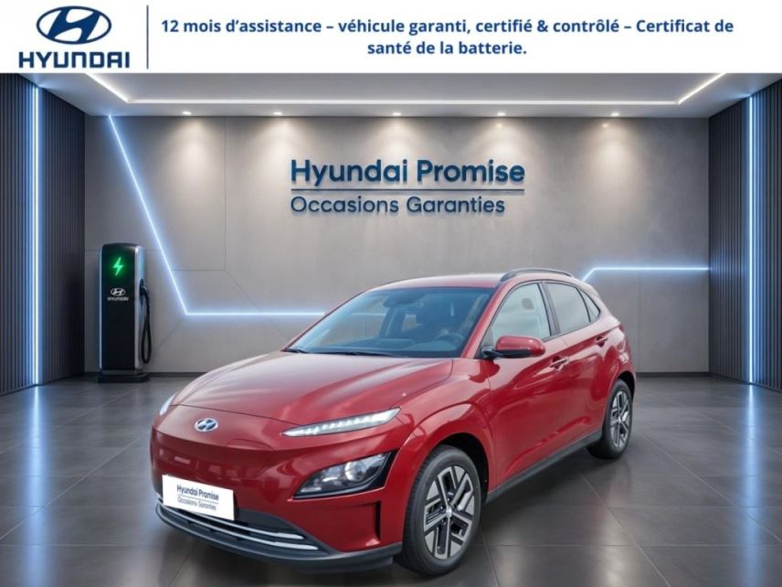 56000 : Hyundai Vannes - Park Lann Automobiles - HYUNDAI Kona - Kona - Sunset Red Métal - Traction - Electrique