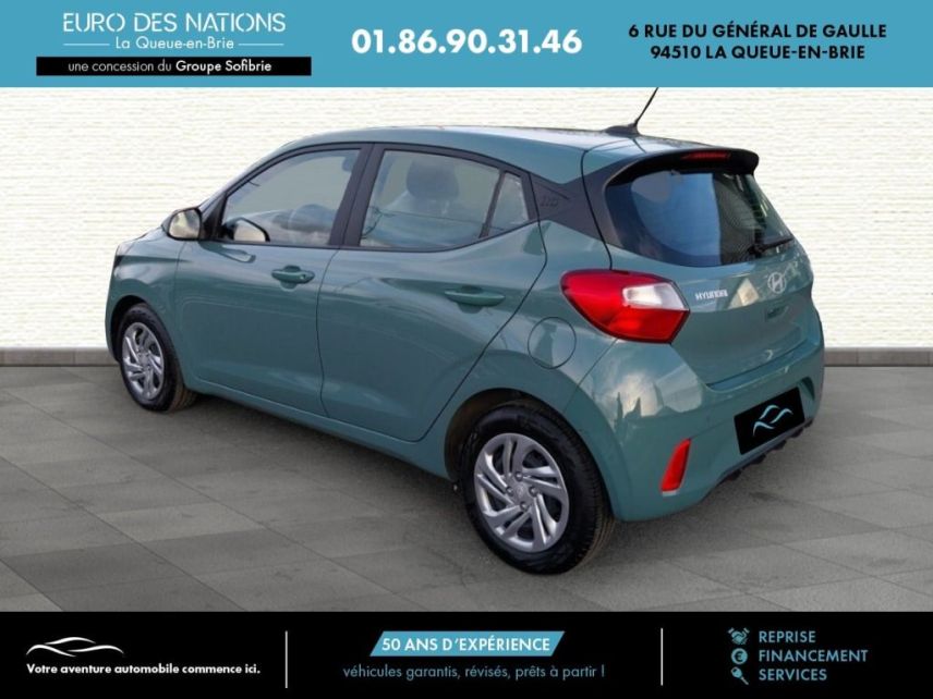 75010 : Hyundai Paris Nord - Goncourt Automobiles - HYUNDAI i10 Intuitive - i10 III - VERT - Boîte manuelle - Essence sans plomb