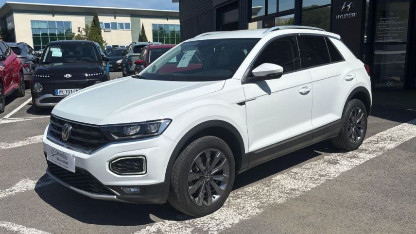 75010 : Hyundai Paris Nord - Goncourt Automobiles - VOLKSWAGEN T-ROC Carat - T-ROC - Blanc - Automate sequentiel - Diesel