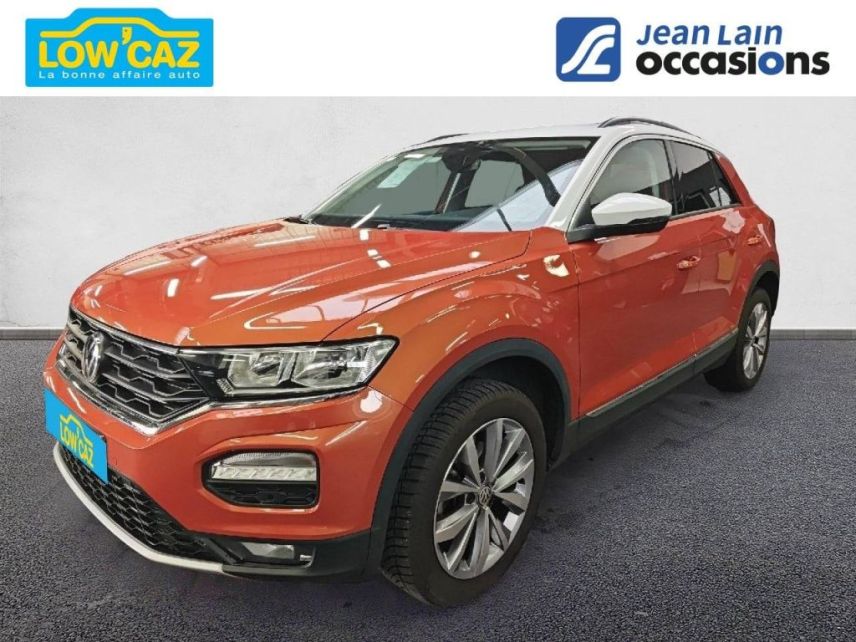 75010 : Hyundai Paris Nord - Goncourt Automobiles - VOLKSWAGEN T-ROC Lounge - T-ROC - ORANGE ENERGY TOIT BLANC - Automate sequentiel - Essence sans plomb