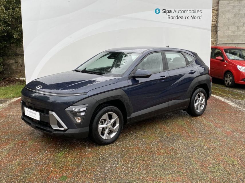 33110 : Hyundai Bordeaux Nord Le Bouscat - Sipa Automobiles - HYUNDAI KONA Intuitive - KONA II - BLEU FONCE - Automate sequentiel - Essence / Courant électrique