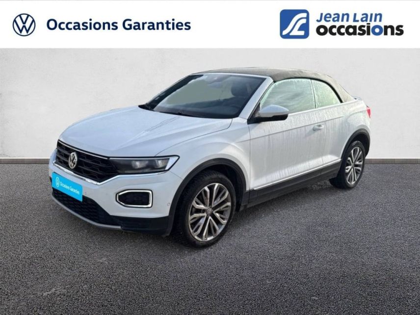 75010 : Hyundai Paris Nord - Goncourt Automobiles - VOLKSWAGEN T-ROC CABRIOLET Style - T-ROC - BLANC PUR / CAPOTE NOIRE  - Automate sequentiel - Essence sans plomb