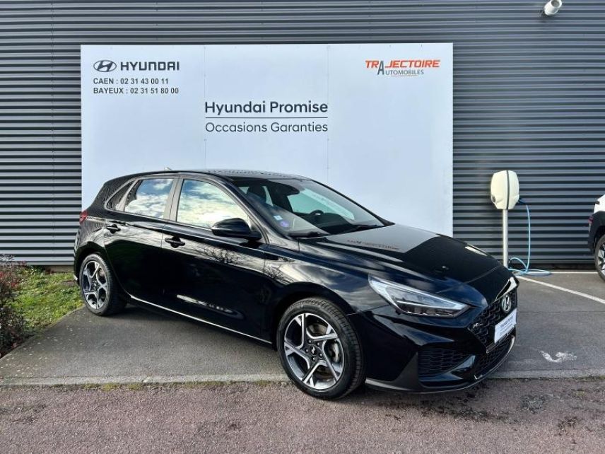 14112 : Hyundai Caen - Trajectoire Automobiles - HYUNDAI i30 - i30 - Phantom Black Métal - Traction - Essence/Micro-Hybride