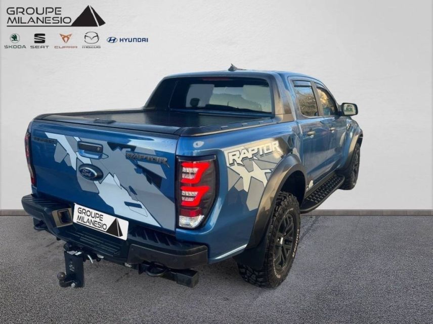 75010 : Hyundai Paris Nord - Goncourt Automobiles - FORD RANGER DOUBLE CABINE RAPTOR - RANGER DOUBLE CABINE (02/2019-10/2022) - Noir - Boîte automatique - Diesel