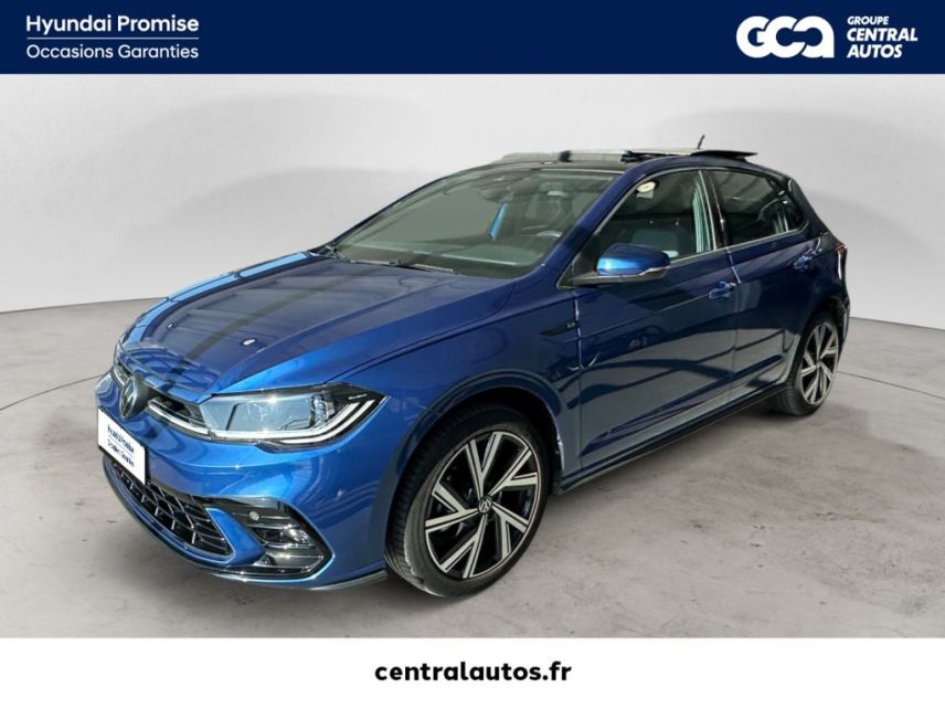 75010 : Hyundai Paris Nord - Goncourt Automobiles - VOLKSWAGEN POLO R-Line - POLO VI - Bleu - Automate sequentiel - Essence sans plomb