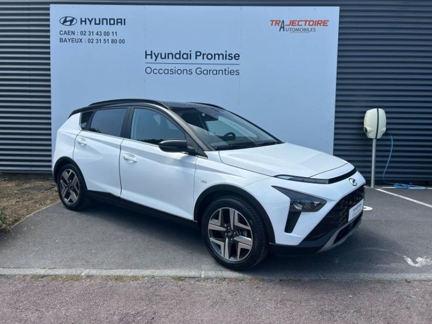 14112 : Hyundai Caen - Trajectoire Automobiles - HYUNDAI Bayon - Bayon - Atlas White/Toit/rétros Black - Traction - Essence/Micro-Hybride