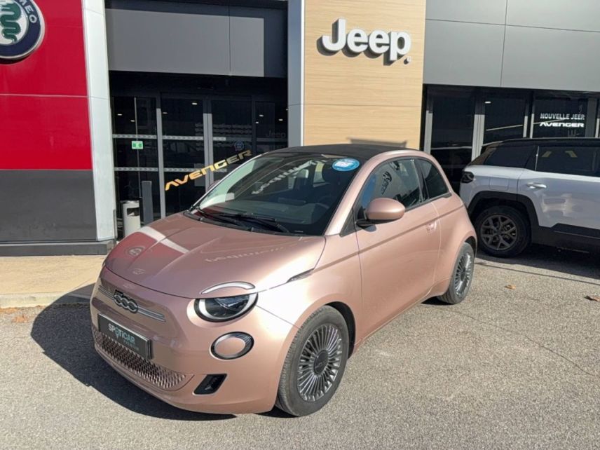 75010 : Hyundai Paris Nord - Goncourt Automobiles - FIAT 500e CABRIOLET Nouvelle 500 - 500 III - Rose - Automate à fonct. Continu - Courant électrique