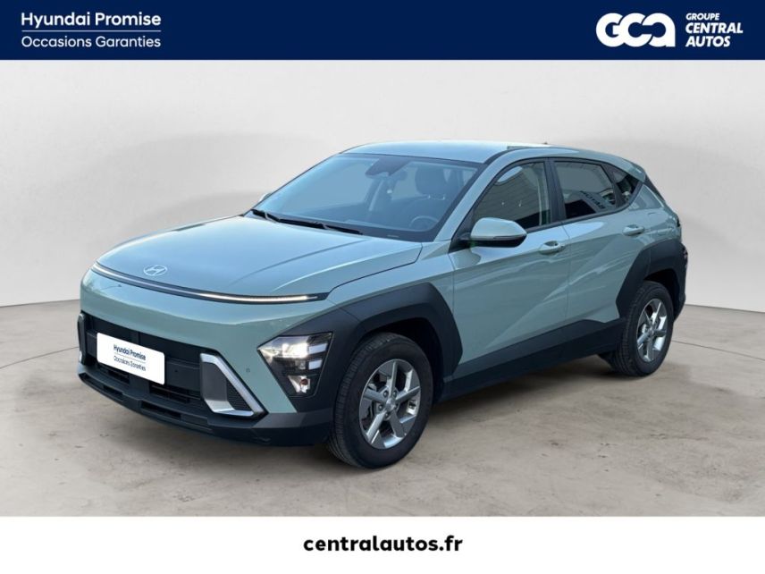 75010 : Hyundai Paris Nord - Goncourt Automobiles - HYUNDAI KONA Intuitive - KONA II - Vert - Automate sequentiel - Essence / Courant électrique