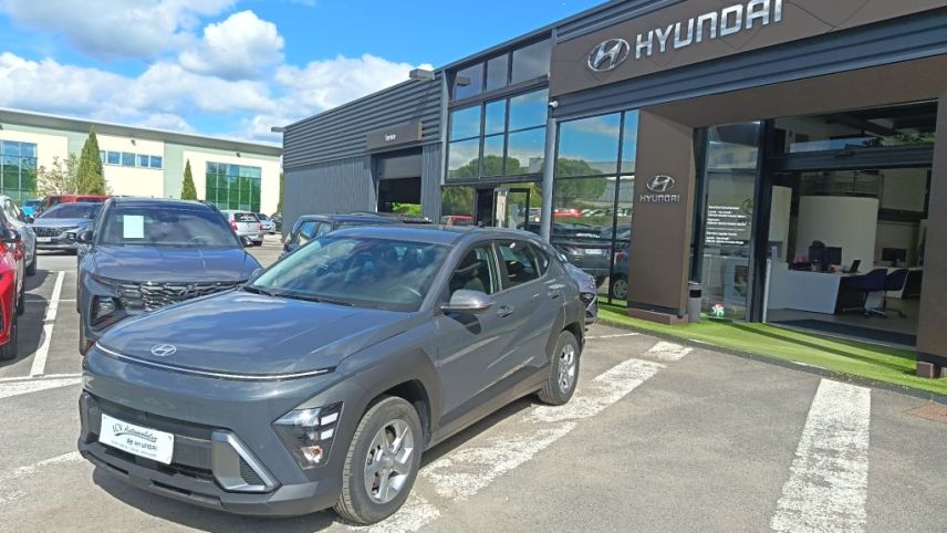 75010 : Hyundai Paris Nord - Goncourt Automobiles - HYUNDAI KONA Intuitive - KONA II - Gris - Automate sequentiel - Essence / Courant électrique