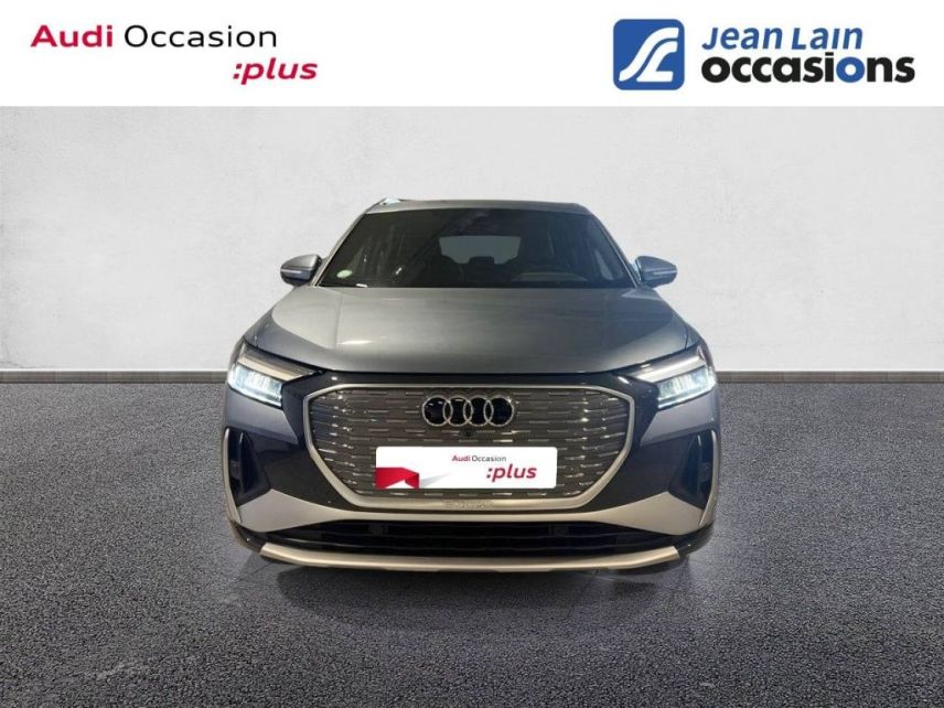 75010 : Hyundai Paris Nord - Goncourt Automobiles - AUDI Q4 E-TRON S line - Q4 E-TRON - BLEU GEYSER METALLISE - Automate à fonct. Continu - Courant électrique