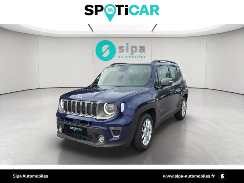 75010 : Hyundai Paris Nord - Goncourt Automobiles - JEEP RENEGADE MY20 Limited - RENEGADE - BLEU FONCE - Boîte manuelle - Diesel