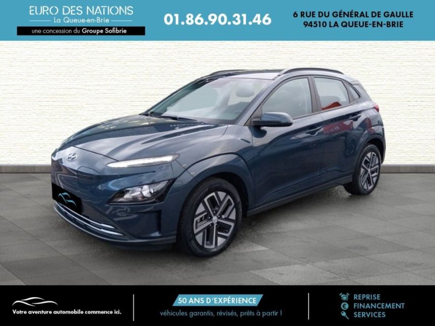75010 : Hyundai Paris Nord - Goncourt Automobiles - HYUNDAI KONA ELECTRIC Intuitive - KONA ELECTRIQUE - BLEU FONCE - Automate à fonct. Continu - Courant électrique
