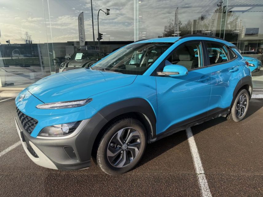 75010 : Hyundai Paris Nord - Goncourt Automobiles - HYUNDAI KONA HYBRID Initia - KONA - Bleu - Automate sequentiel - Essence / Courant électrique