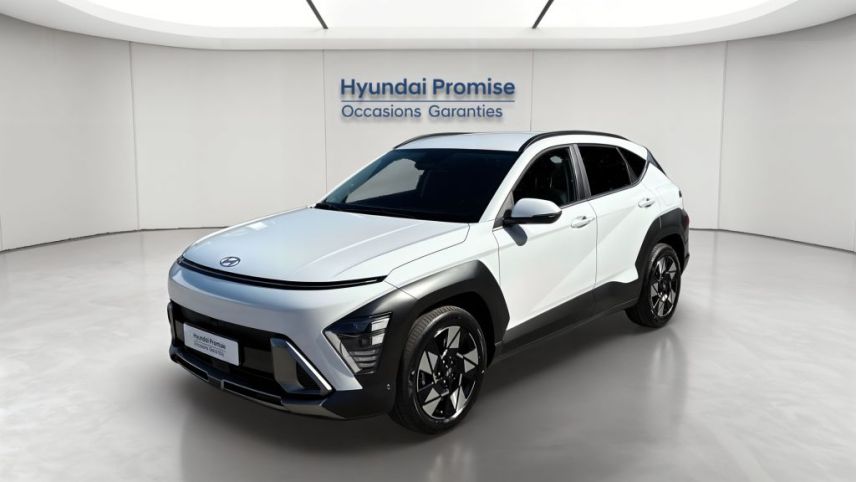 75010 : Hyundai Paris Nord - Goncourt Automobiles - HYUNDAI KONA Executive - KONA II - Blanc - Automate sequentiel - Essence / Courant électrique