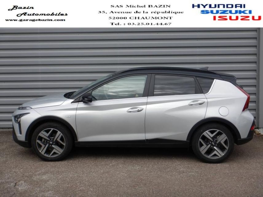 52000 : Hyundai Chaumont - Garage Michel Bazin - HYUNDAI Bayon - Bayon - Sleek Silver Métal/Toit/rétros Black - Traction - Essence/Micro-Hybride