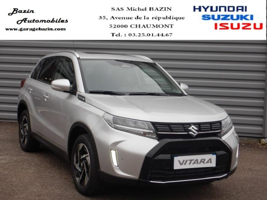52000 : Hyundai Chaumont - Garage Michel Bazin - SUZUKI Vitara - Vitara - Silky Silver métallisé - Traction - Essence/Micro-Hybride