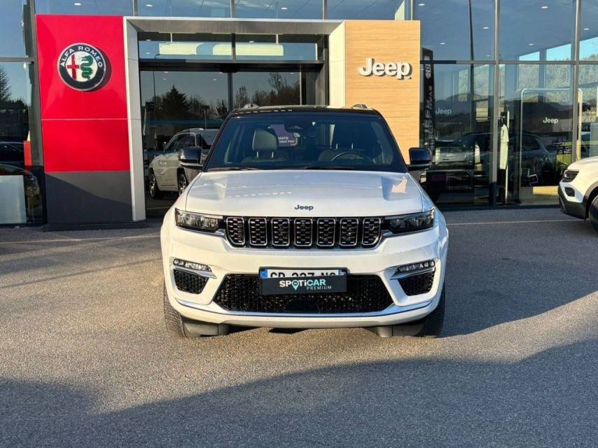 75010 : Hyundai Paris Nord - Goncourt Automobiles - JEEP GRAND CHEROKEE Summit Reserve - GRAND CHEROKEE WL - Blanc - Boîte automatique - Essence / Courant électrique