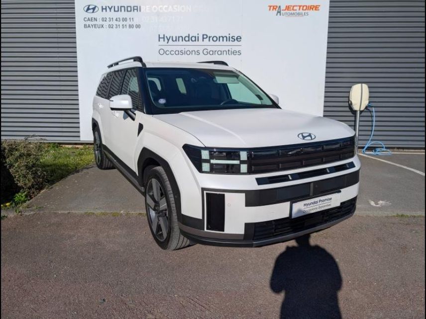 14112 : Hyundai Caen - Trajectoire Automobiles - HYUNDAI Santa Fe - Santa Fe - Creamy White Mate - Transmission intégrale - Hybride rechargeable : Essence/Electrique