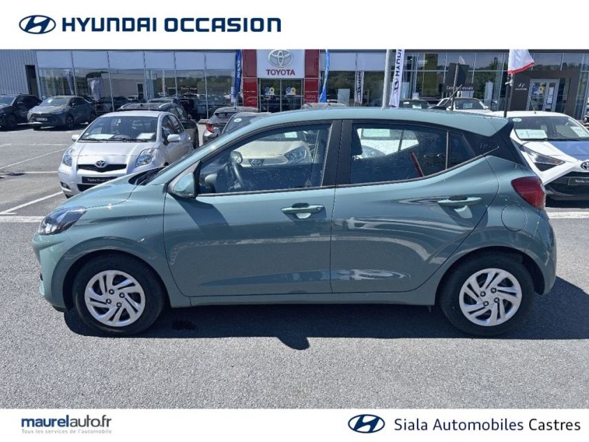 75010 : Hyundai Paris Nord - Goncourt Automobiles - HYUNDAI i10 Intuitive - i10 (05/2023) - Vert - Boîte automatisée - Essence sans plomb
