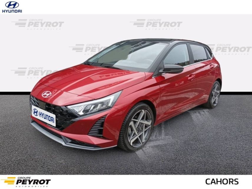 75010 : Hyundai Paris Nord - Goncourt Automobiles - HYUNDAI i20 Executive - i20 III - DRAGON RED/PHANTOM BLACK - Automate sequentiel - Essence sans plomb