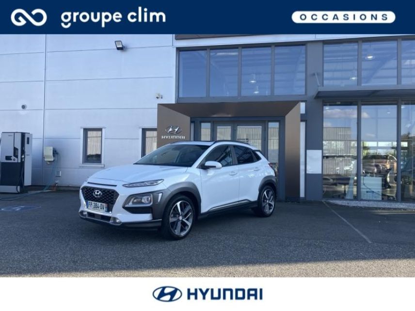 65000 : Hyundai Tarbes i-AUTO - HYUNDAI Kona - Kona - Chalk White Métal - Transmission intégrale - Diesel