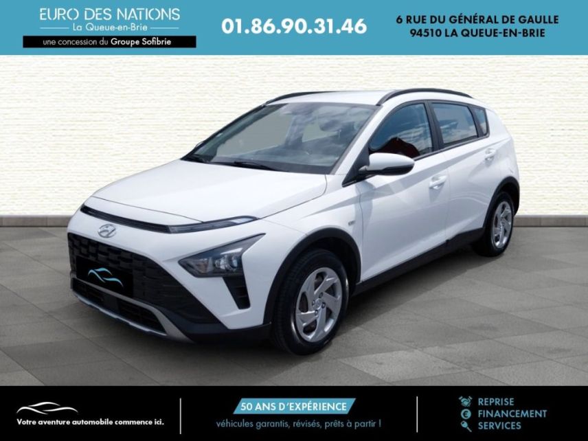 75010 : Hyundai Paris Nord - Goncourt Automobiles - HYUNDAI BAYON Initia - BAYON - BLANC - Boîte manuelle - Essence sans plomb