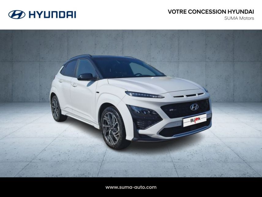 75010 : Hyundai Paris Nord - Goncourt Automobiles - HYUNDAI KONA N Line Executive - KONA - Blanc - Boîte manuelle - Essence sans plomb