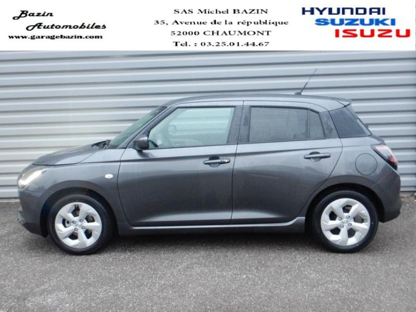 52000 : Hyundai Chaumont - Garage Michel Bazin - SUZUKI Swift - Swift - Mineral Gray Metal - Traction - Essence/Micro-Hybride