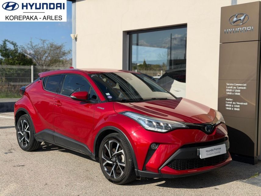 75010 : Hyundai Paris Nord - Goncourt Automobiles - TOYOTA C-HR HYBRIDE MC19 Edition - C-HR - Rouge - Automate à fonct. Continu - Essence / Courant électrique