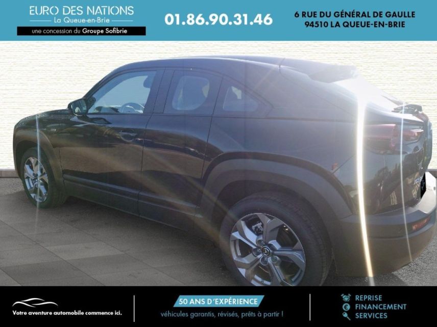 75010 : Hyundai Paris Nord - Goncourt Automobiles - MAZDA MX-30 2022 Exclusive-Line - MX-30 ELECTRIQUE - JET BLACK - Automate à fonct. Continu - Courant électrique
