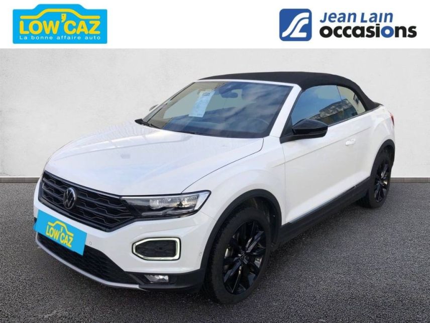 75010 : Hyundai Paris Nord - Goncourt Automobiles - VOLKSWAGEN T-ROC CABRIOLET Style - T-ROC - BLANC PUR / CAPOTE NOIRE  - Automate sequentiel - Essence sans plomb