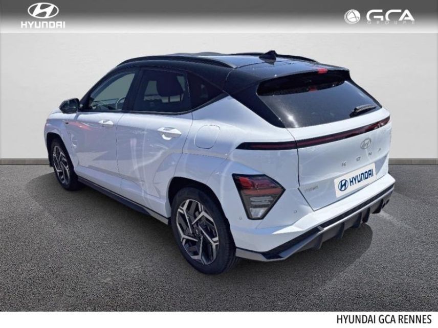 35510 : Hyundai Rennes - GCA - HYUNDAI Kona - Kona - Atlas White/Toit/rétros Black - Traction - Hybride : Essence/Electrique