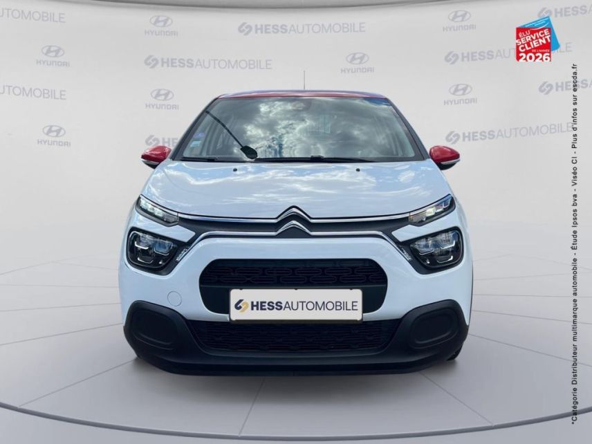 67800 : Hyundai Strasbourg - HESS Automobile - CITROEN C3 - C3 - Blanc Banquise (O) - Rouge Aden - Traction - Essence