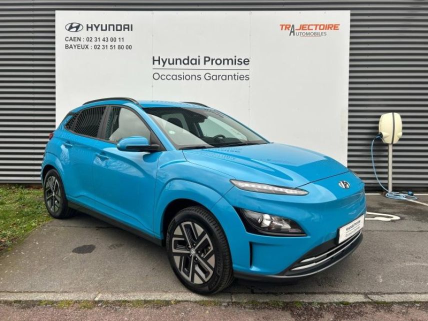 14112 : Hyundai Caen - Trajectoire Automobiles - HYUNDAI Kona - Kona - Surfy Blue Métal - Traction - Electrique